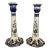 An Early 20th Pair of French Faience Candlestick For Sale