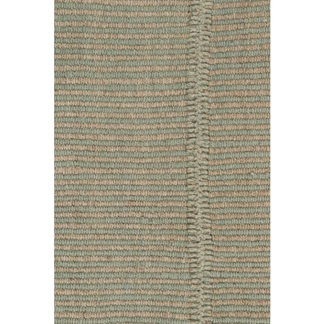 Rug & Kilim’s Contemporary Kilim in Green, With Beige Accents For Sale In New York - Image 6 of 7