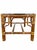 Offered here is a McGuire Furniture faux bamboo rattan coffee table or side table. It features glass table top with...