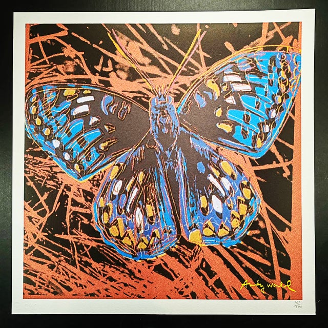 After Andy Warhol, Butterfly, 1980s, Lithograph For Sale - Image 3 of 10