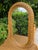 Vintage Wicker & Rattan Vanity Table With Oval Mirror and Drawer For Sale - Image 4 of 15
