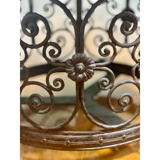 20th Century French Art Deco Iron and Marble Side or Small Coffee Table For Sale - Image 9 of 11