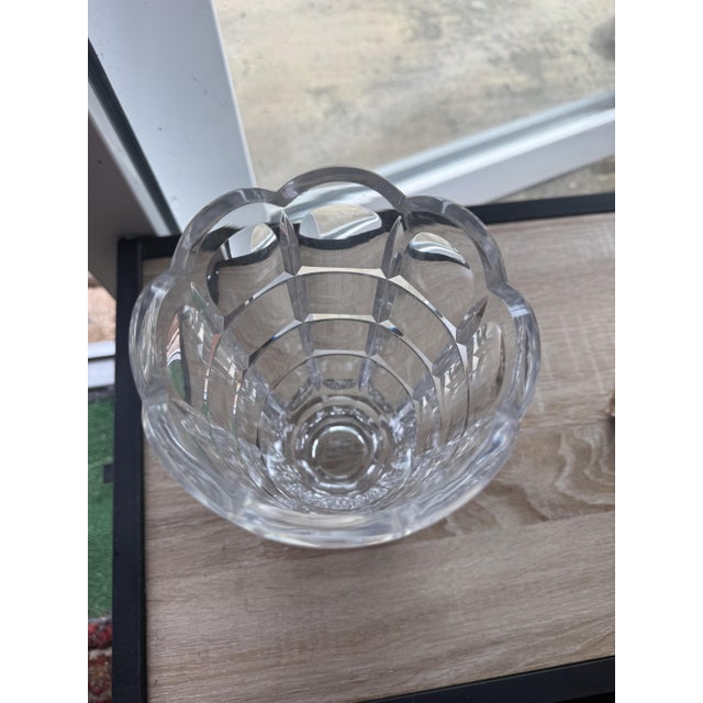 Vintage Cut Crystal Corolla Vase, 1930s For Sale - Image 4 of 7