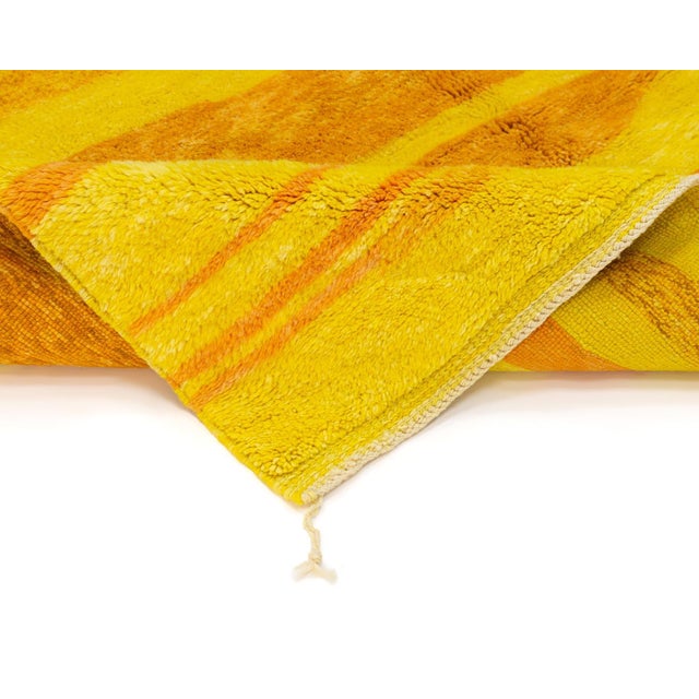 Textile Hand-Knotted Wool Rug by Azele Studio For Sale - Image 7 of 13