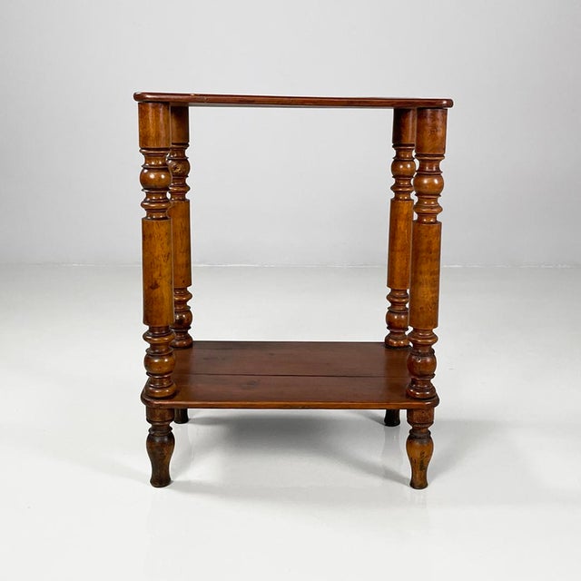 Italian Wooden Coffee Table with Decorated Legs, 1890s For Sale - Image 5 of 18