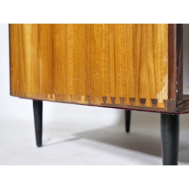 Wood Mid-Century Modern Document Vinyl LP Chest of Drawers in Cherry, 1960s For Sale - Image 7 of 14