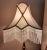 Antique Silk Fringe Beaded Lampshade Pearl Glass For Sale - Image 4 of 9