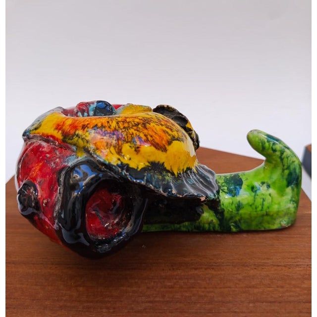 Ceramic San Polo Venice Ceramic Wall Coat Hooks, 1960s, Set of 2 For Sale - Image 7 of 12