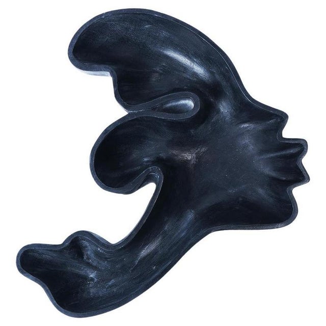 Kiss Woman Black Marble Recipient by Jean Pascal Levy-Trumet For Sale - Image 6 of 6