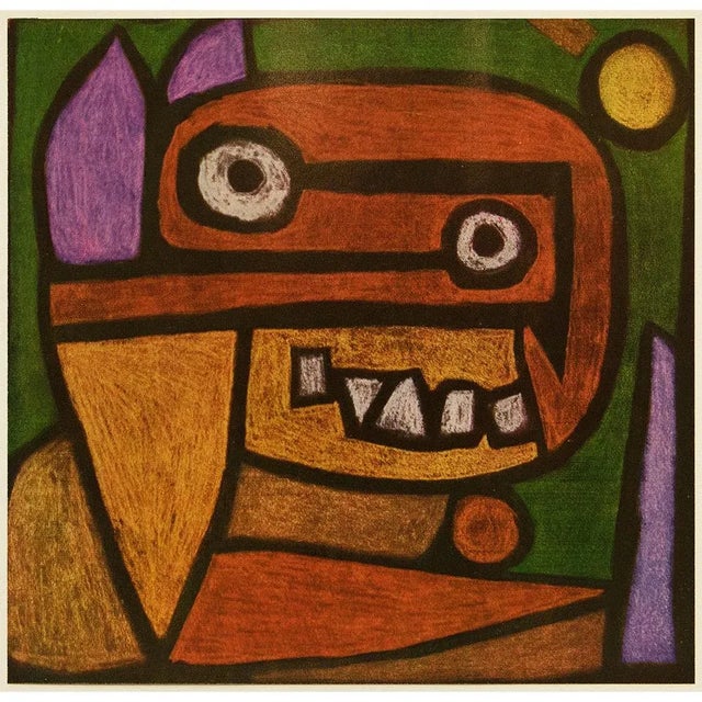Paper 1969 After Paul Klee "Mask" Full Color Print For Sale - Image 7 of 7