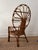 Contemporary 1970s Philippine Peacock Fan-Back Rattan Chair — Vintage Bohemian Statement Chair For Sale - Image 3 of 6