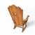 Textile Monastery High Back Rush Seat Armchair, 1950s For Sale - Image 7 of 16
