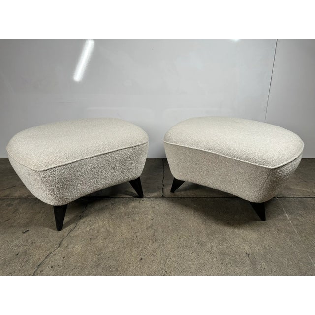 Wood Early 21st Century Vladamir Kagan Barrel Foot Stools - Set of 2 For Sale - Image 7 of 7
