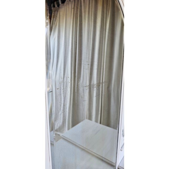 Vintage Vanity 3 Mirrors, 1930's, White Romantic Style For Sale - Image 13 of 16