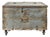Storage Box on Wheels in Weathered Wood For Sale