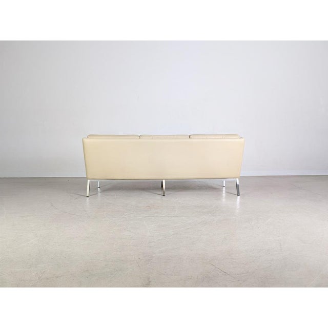 Metal Leather Sofa by Roland Rainer for WK Wohnen, 1980 For Sale - Image 7 of 10