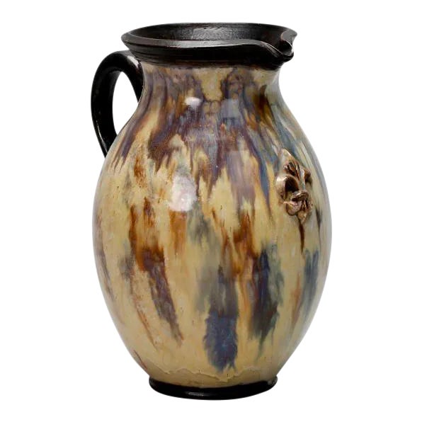 1930s Signed Losson Ceramic Belgian Jug For Sale