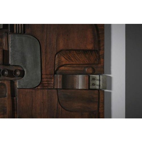 Wooden Wall Relief from Nerone & Patuzzi, Italy, 1970s For Sale - Image 4 of 12