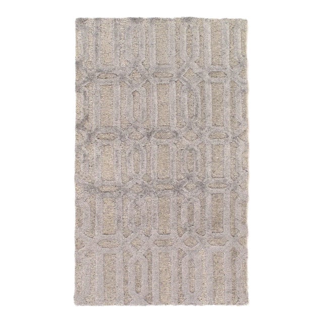 Pasargad DC Fine Hand Knotted Modern Rug For Sale