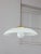 Mid-Century Italian Saucer Glass and Brass Pendant Lamp For Sale - Image 18 of 18