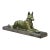 French Alsatian Dog Sculpture of Patinated Bronze by Jules Edmond Masson For Sale