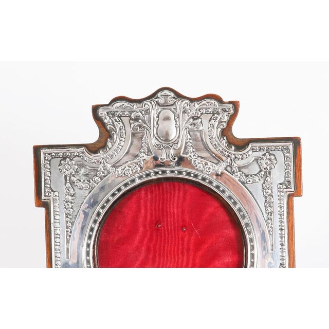 Antique Sterling Silver Photo Frames, 1890s, Set of 2 For Sale - Image 5 of 18