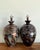 Vintage Glazed Metallic Ceramic Lamps - Set of 2 For Sale - Image 14 of 18