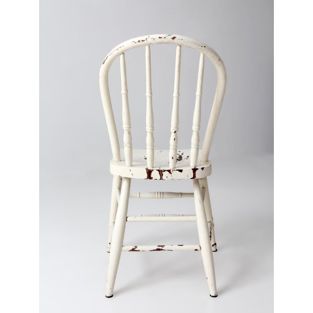 Vintage Painted Windsor Bow Back Chair For Sale - Image 10 of 16