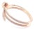 Early 21st Century Cartier Juste Un Clou Diamond Rose Gold Nail Bangle Bracelet For Sale - Image 5 of 12