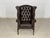 Chesterfield Chair in Dark Brown For Sale - Image 4 of 9