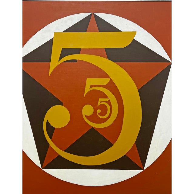 Pop Art C. 1970s Large Pop Art Painting After Robert Indiana For Sale - Image 3 of 9