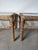 1970's Vintage Coastal Organic Whitewashed Rattan & Glass Top End Tables – A Pair For Sale - Image 13 of 15