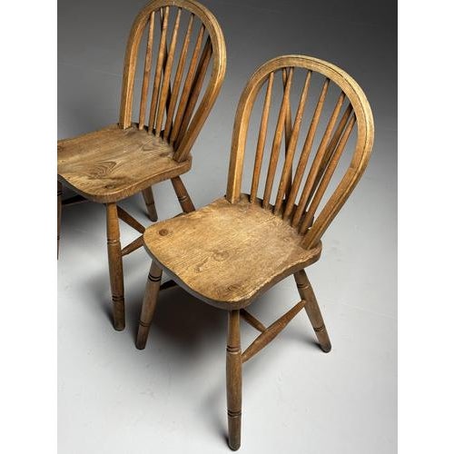 Set of 2 Windsor chairs. 86H x 42W x 52D cm