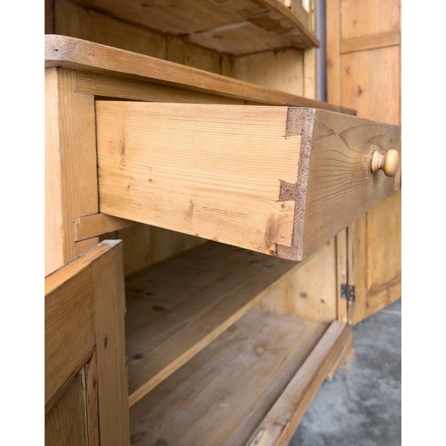 Antique European Pine Hutch For Sale In Portland, OR - Image 6 of 9
