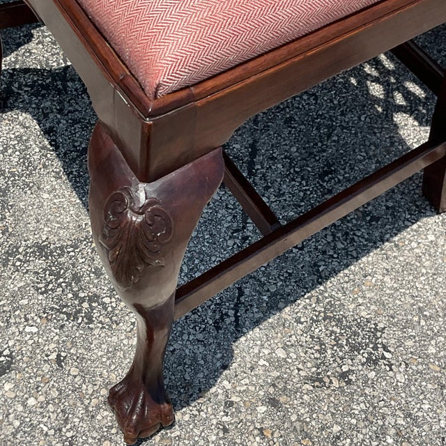 Wood Vintage Regency Carved Ruffle Dining Chairs - Set of 6 For Sale - Image 7 of 11