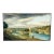Early 19th Century French Plein Air Oil on Paper View With Suspension Bridge For Sale