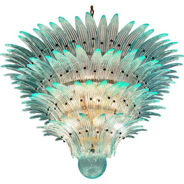 Spectacular Venetian Murano Glass Chandeliers, 1990, Set of 2 For Sale - Image 15 of 18
