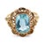 Victorian 19th Century Victorian 3.00 Carat Aquamarine 14k Yellow Gold Ring, Size 7 For Sale - Image 3 of 5