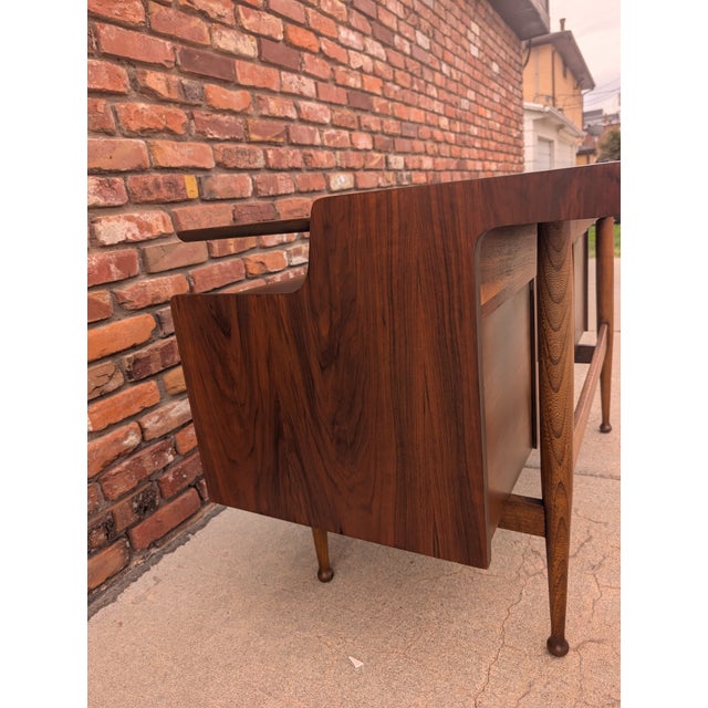 Brown 1960s Mid-Century Modern Mainline by Hooker Desk For Sale - Image 8 of 15