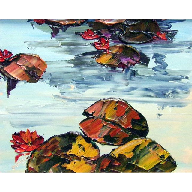 Impressionist Maya Eventov Untitled Original Acrylic Canvas H.Signed Custom Frame For Sale - Image 3 of 3