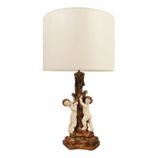 Spanish Baroque Table Lamp, 1950s For Sale