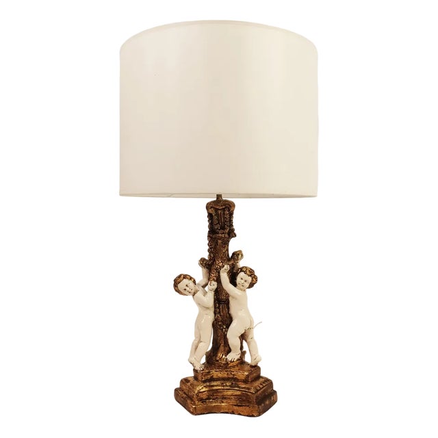 Spanish Baroque Table Lamp, 1950s For Sale