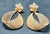 Modern 21 Kt Yellow Gold 12.8 Gm Dangling Earrings With Diamonds, 2.2 Inch Long For Sale - Image 3 of 8