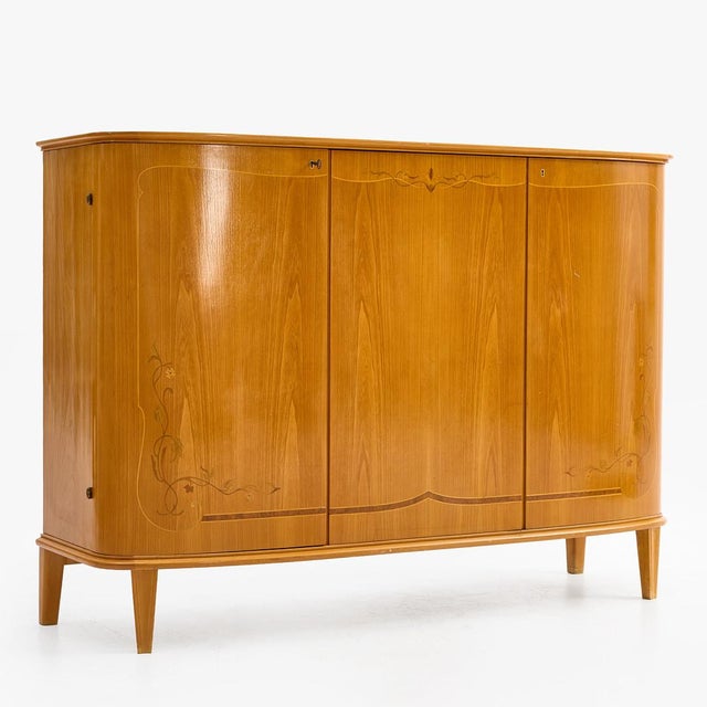 Swedish Grace Curved Cabinet, 1930s For Sale - Image 9 of 9
