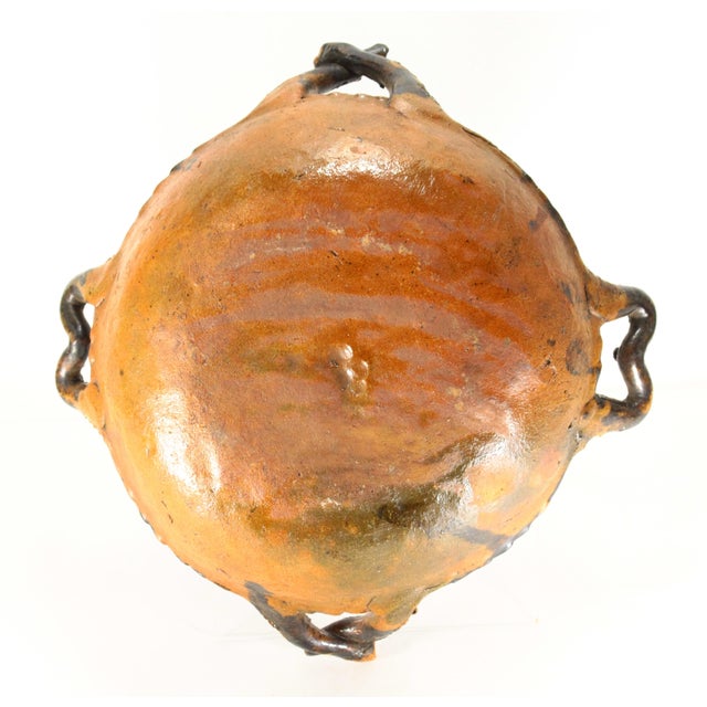Circa 1900 Barrio De La Luz Puebla Pottery Bowl Tortoiseshell Glaze Barro Vidriado For Sale - Image 15 of 17