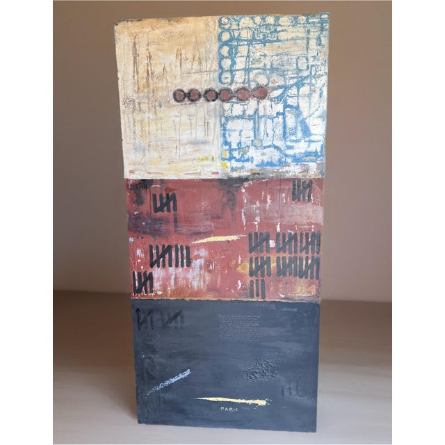 Mixed Media Mid Century Modern Abstract Art by Craig McCord For Sale - Image 9 of 10