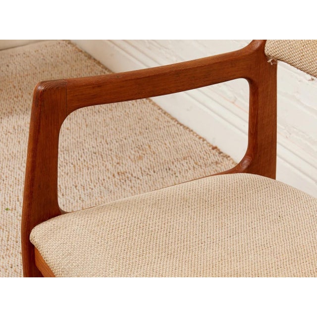 Terra Cotta Mid 20th Century Danish Modern Teak Armchairs For Sale - Image 8 of 10