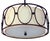 Modern Late 20th Century Iron Pendant Fixture /Linen Interior Shade For Sale - Image 3 of 5