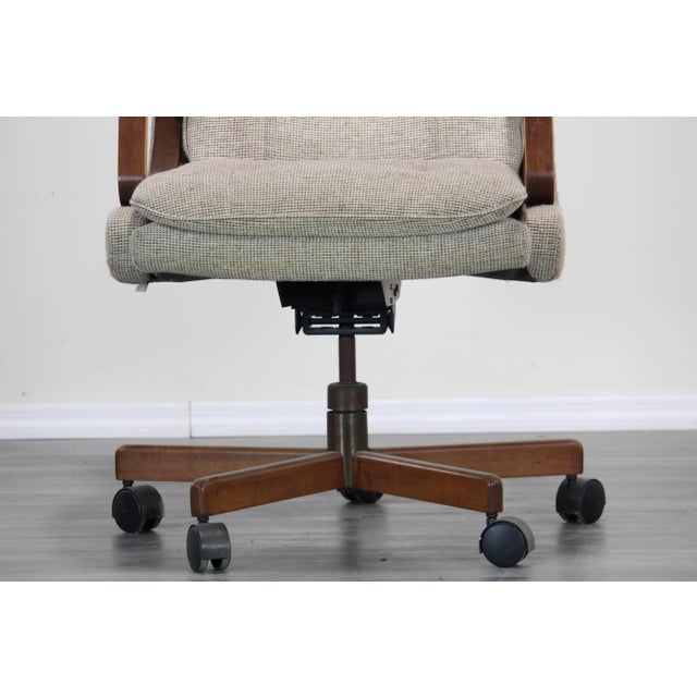 Mid Century Upholstered Office Chair For Sale In Miami - Image 6 of 8