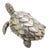 Vintage Italian Handmade Genuine Sterling Silver 925 Loggerhead Sea Turtle Figurine, 1980s For Sale
